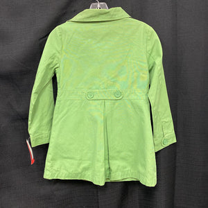 girls gymboree green jacket sz 5-6