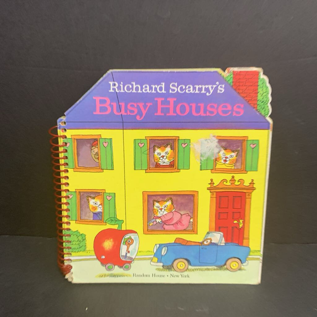 Richard Scarry's Busy Houses (Vintage Collectible 1981) -board