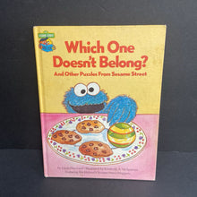 Load image into Gallery viewer, Which One Doesn&#39;t Belong? And Other Puzzles from Sesame Street (Linda Hayward) (Sesame Street Book Club) (Vintage Collectible 1981) (Jim Henson&#39;s Sesame Street Muppets) -character hardcover
