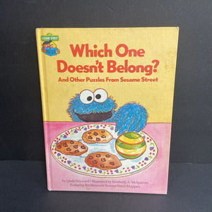 Which One Doesn't Belong? And Other Puzzles from Sesame Street (Linda Hayward) (Sesame Street Book Club) (Vintage Collectible 1981) (Jim Henson's Sesame Street Muppets) -character hardcover