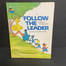Load image into Gallery viewer, Follow The Leader (Sesame Street Book Club) (Jim Henson&#39;s Sesame Street Muppets) (Vintage Collectible 1992) (Sandy Damashek) -character hardcover
