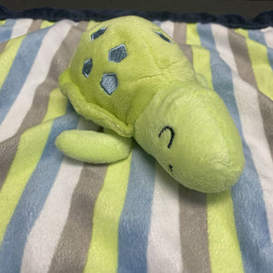 Striped Turtle Security Blanket