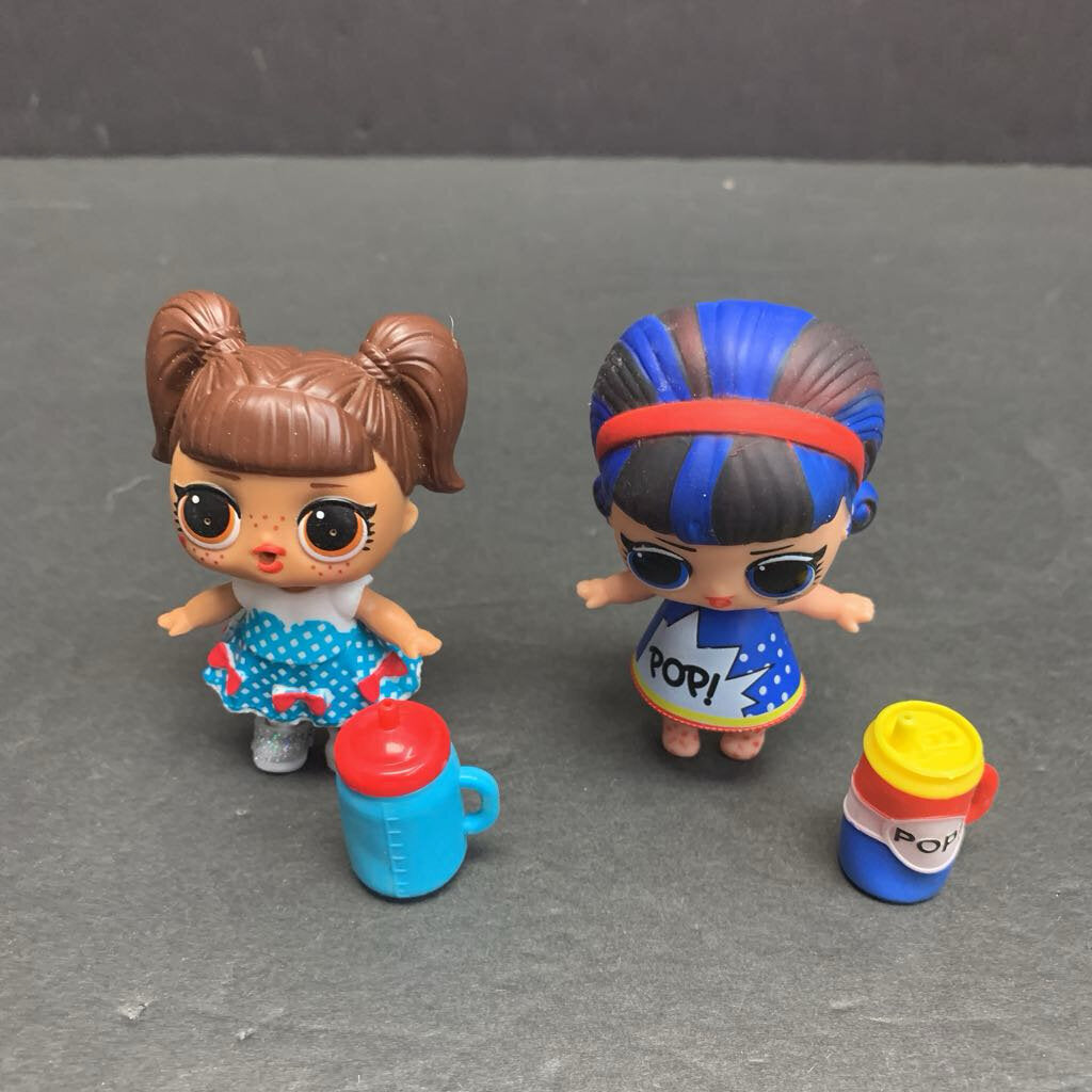 2pk Dolls w/Accessories