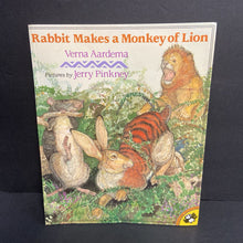 Load image into Gallery viewer, Rabbit Makes a Monkey of Lion (Verna Aardema) -paperback
