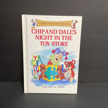 Load image into Gallery viewer, Chip and Dale's Night in the Toy Store: Fun with Toy Words (A Disney Rhyming Reader) (Vintage Collectible 1988) -character hardcover

