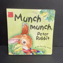 Load image into Gallery viewer, Munch, Munch Peter Rabbit (Lift-the-Flap) (Peter Rabbit Seedlings) (Beatrix Potter &amp; Emily Gale) -character board
