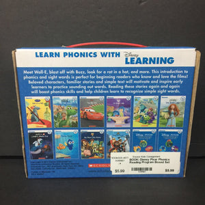 Disney Pixar Phonics Reading Program Boxed Set (Disney Learning) -character reader paperback