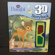 Load image into Gallery viewer, Bambi 3D Storybook w/ 3D Glasses (Disney) -character hardcover
