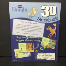Load image into Gallery viewer, Bambi 3D Storybook w/ 3D Glasses (Disney) -character hardcover
