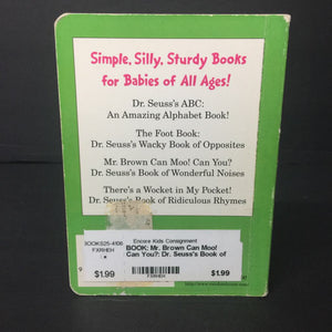 Mr. Brown Can Moo! Can You?: Dr. Seuss's Book of Wonderful Noises -dr. seuss board