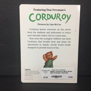 Corduroy's Busy Street (Don Freeman) -character board