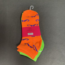 Load image into Gallery viewer, 3pk Girls Mustache Print Socks (NEW)
