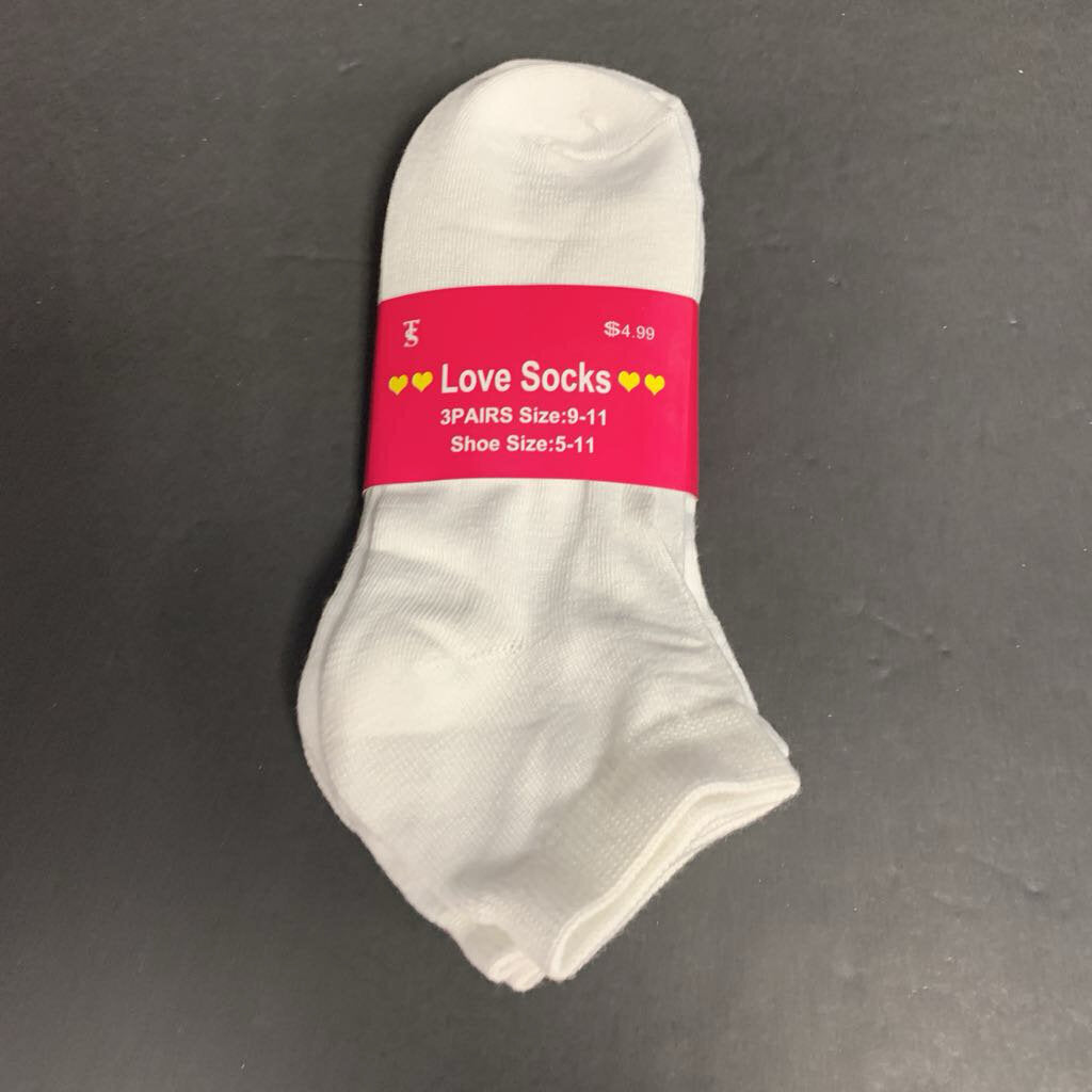 3pk Girls Socks (NEW)