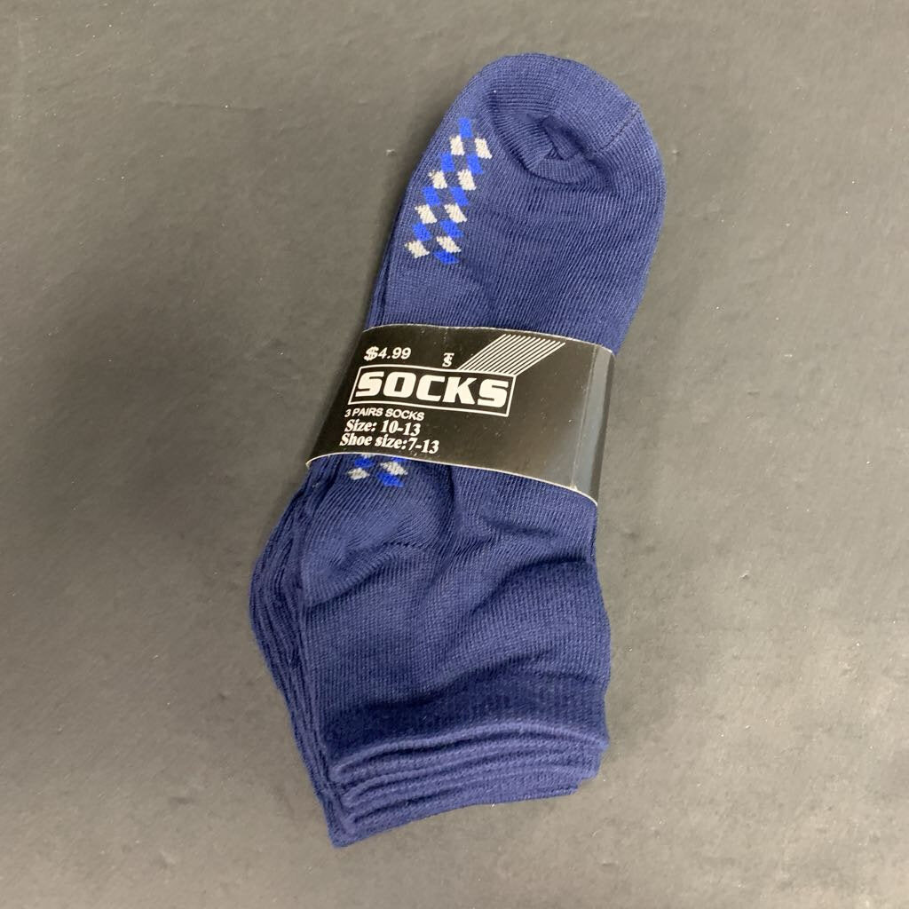 3pk Boys Argyle Print Socks (NEW)