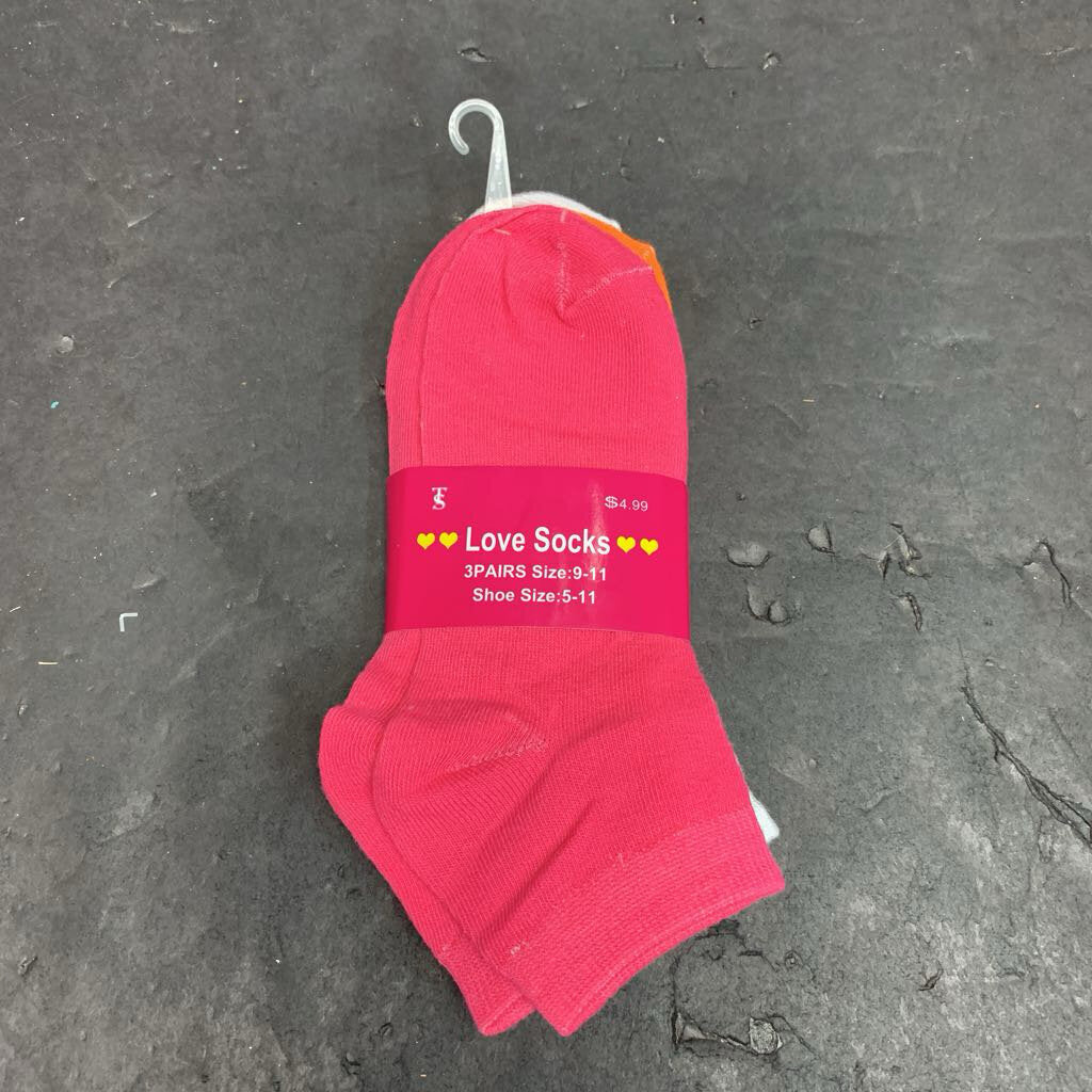 3pk Girls Socks (NEW)