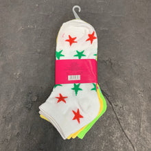 Load image into Gallery viewer, 3pk Girls Star Print Socks (NEW)
