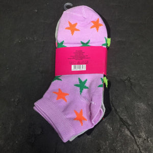 3pk Girls Star Print Socks (NEW)