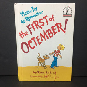 Please Try to Remember the First of Octember! (Theo. LeSieg) -dr. seuss hardcover