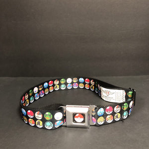 Boys Poke Ball Buckle Down Seatbelt Belt