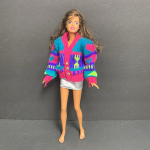 Doll in Sweater & Skirt