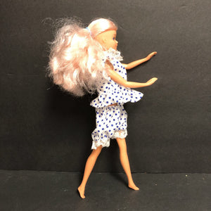 Doll in Polka Dot Outfit 1987 Vintage Collectible (Totsy)