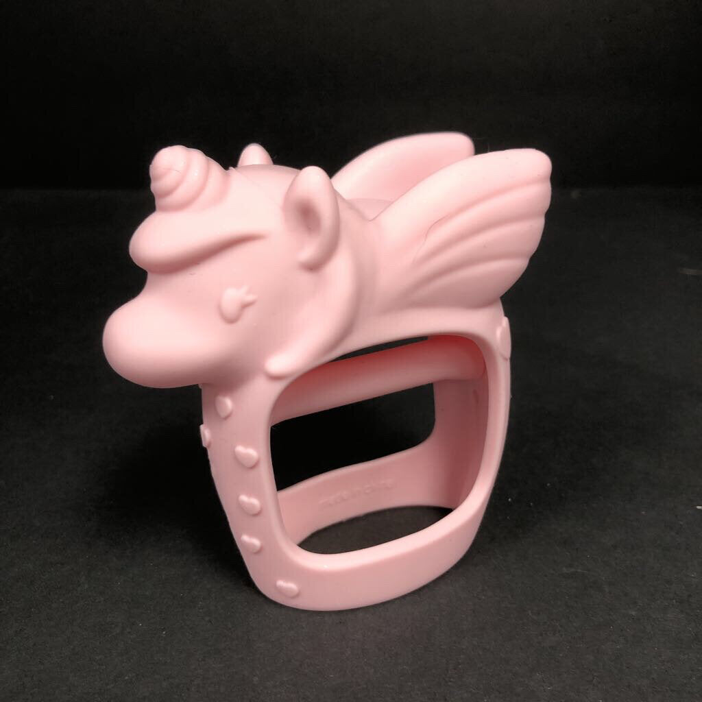 Bitzy Silicone Unicorn Hand Teether