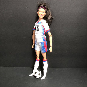 Signature Alex Morgan Soccer Doll w/Ball