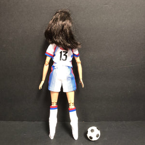 Signature Alex Morgan Soccer Doll w/Ball
