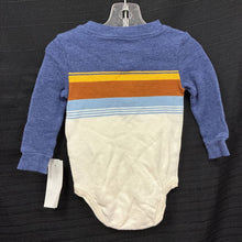 Load image into Gallery viewer, Striped Button Onesie
