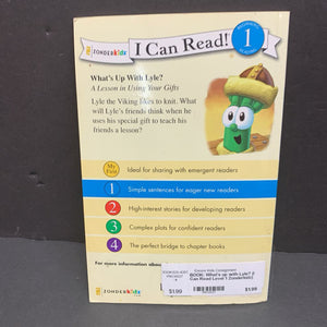 What's up with Lyle? (I Can Read Level 1 Zonderkidz) (VeggieTales) (Karen Poth) -religion character reader paperback