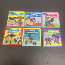 Load image into Gallery viewer, 6pk Timmy Time Mini Board Books Set -character board
