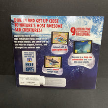 Load image into Gallery viewer, Ocean Monsters: Interact with Lifesize Sea Predators! (Nicola Davies) (iExplore) (Sea Animals/Sharks) -educational paperback
