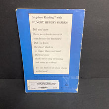 Load image into Gallery viewer, Hungry, Hungry Sharks! (Step Into Reading Level 3: A Science Reader) (Joanna Cole) (Sea Animals) -educational reader paperback
