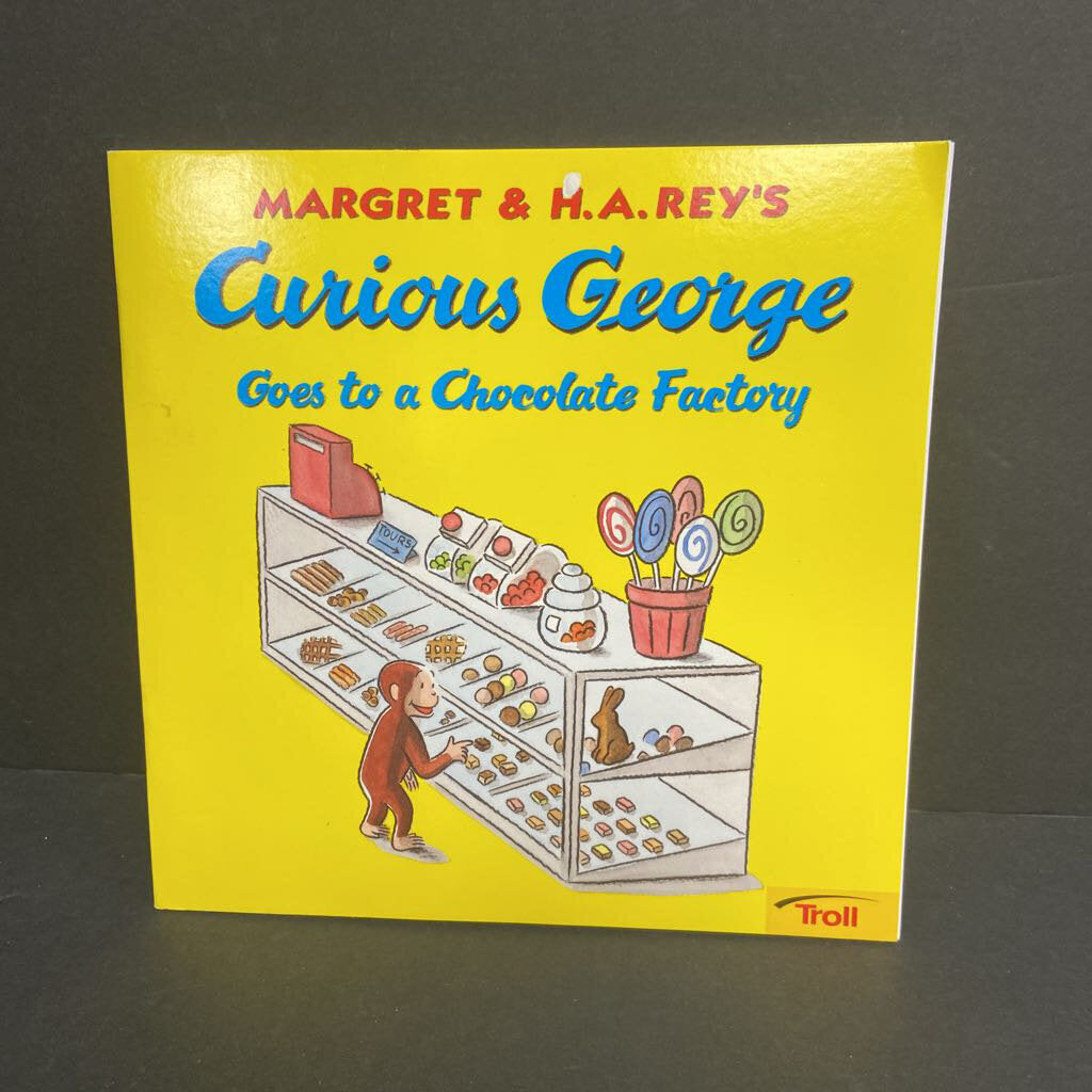 Curious George Goes to a Chocolate Factory (Margret & H.A. Rey) -character paperback