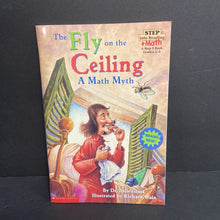 Load image into Gallery viewer, The Fly on the Ceiling: A Math Myth (Step Into Reading + Math, Level 3) (Dr. Julie Glass) -educational reader paperback
