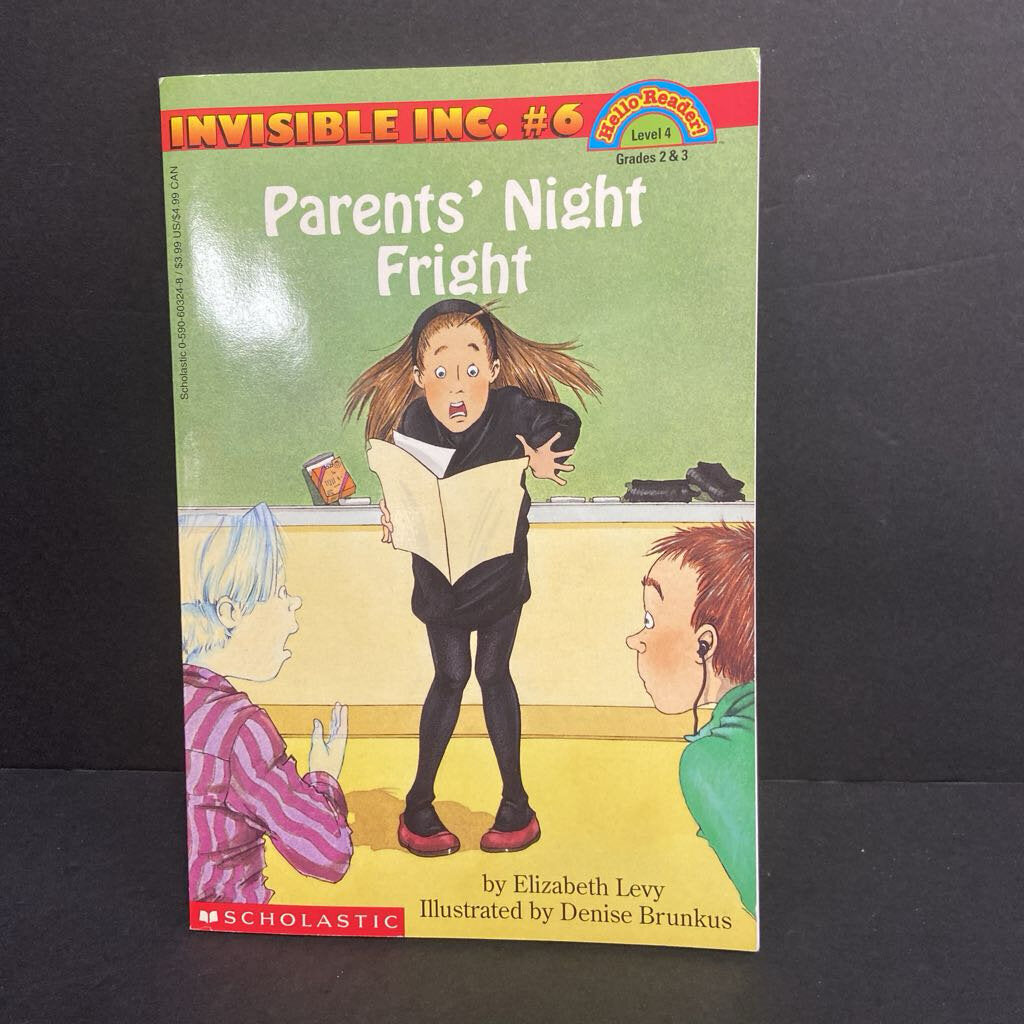 Parents' Night Fright (Hello Reader Level 4) (Invisible Inc.) (Elizabeth Levy) -reader paperback