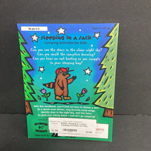 Load image into Gallery viewer, Sleeping in a Sack: Camping Activities for Kids (Linda White) -activity paperback
