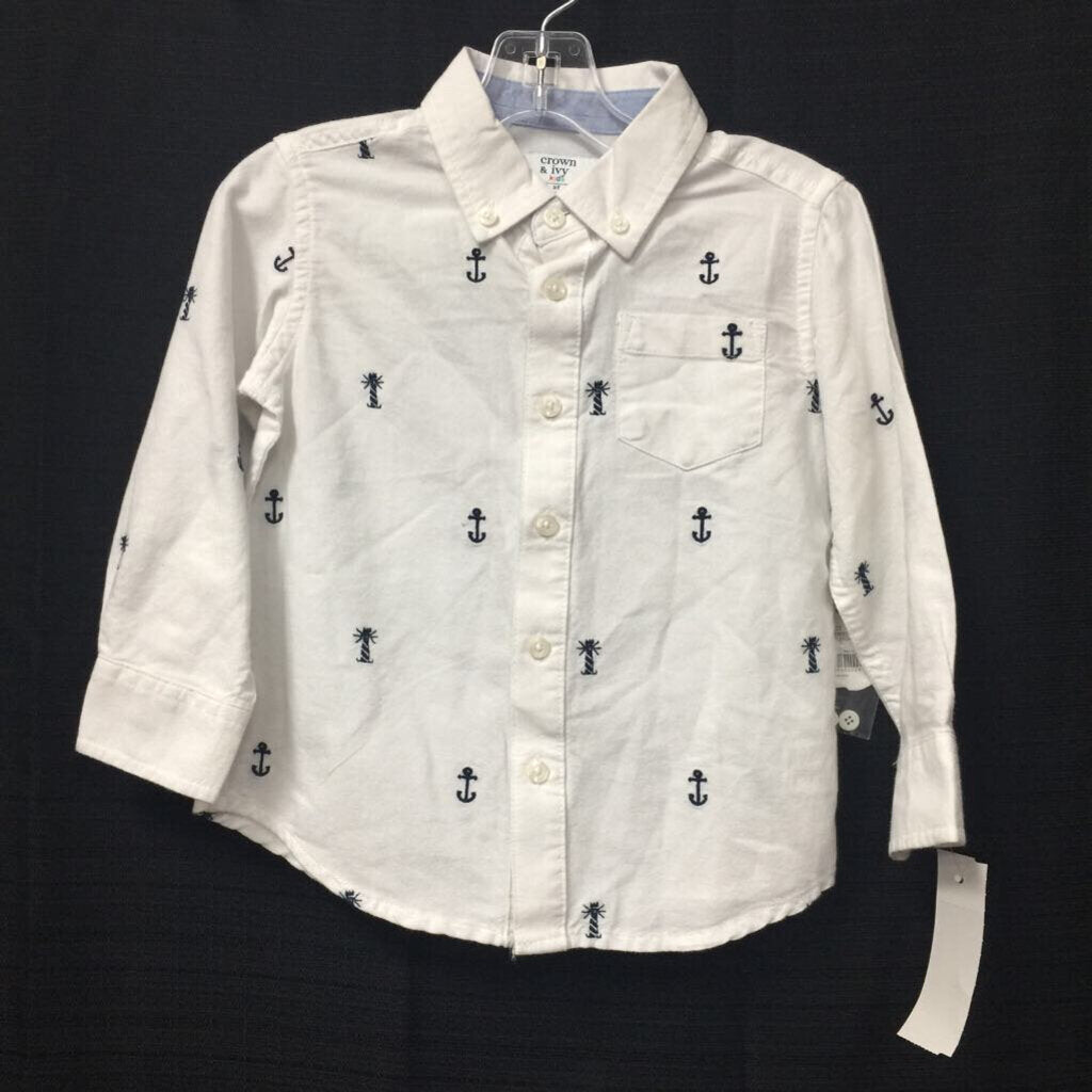 Anchor Button Down Shirt (NEW)