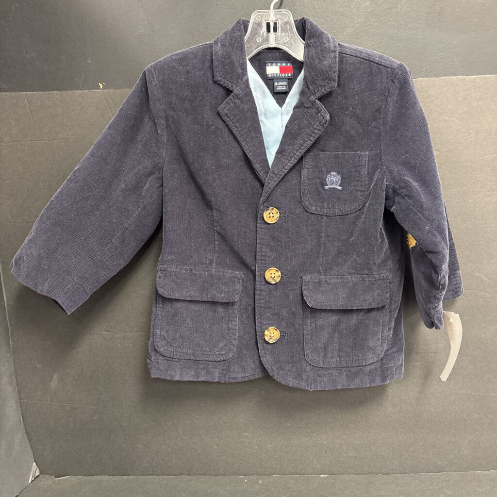 Corduroy Button Blazer