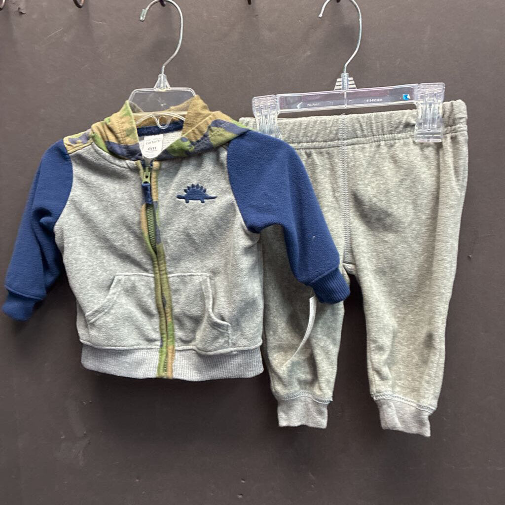 2pc Camo Dinosaur Outfit