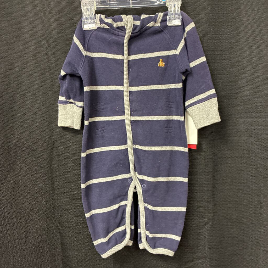 boys baby gap hooded blu/gray outfit