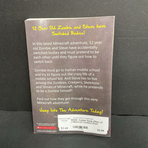Zombie Swap (Diary of a Minecraft Zombie) (Zack Zombie) -character series paperback