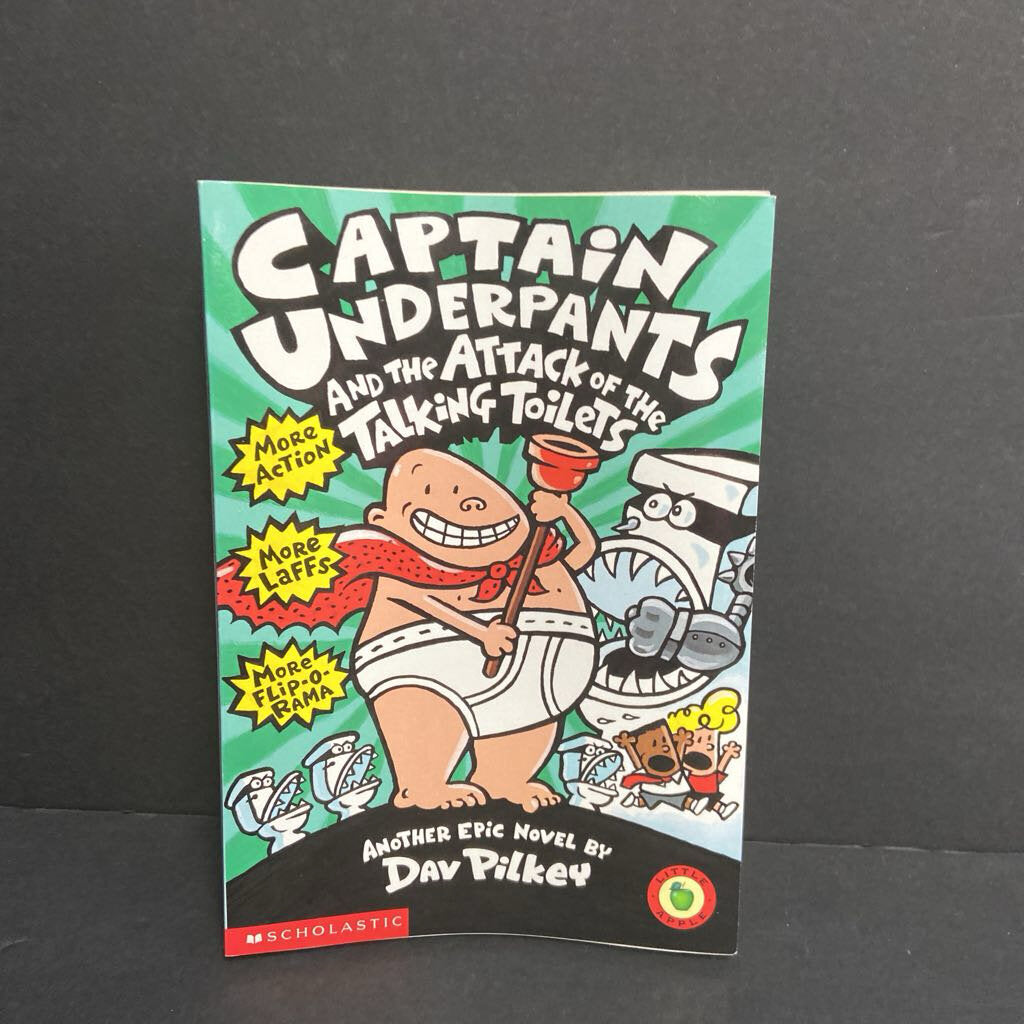 Captain Underpants and the Attack of the Talking Toliets (Dav Pilkey) -series paperback