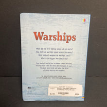 Load image into Gallery viewer, Warships (Usborne) (Vehicles) (Henry Brook)-educational paperback
