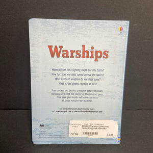 Warships (Usborne) (Vehicles) (Henry Brook)-educational paperback