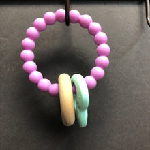 Load image into Gallery viewer, Wooden Silicone Teething Ring
