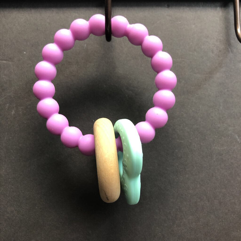 Wooden Silicone Teething Ring
