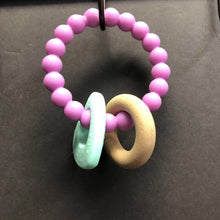 Load image into Gallery viewer, Wooden Silicone Teething Ring
