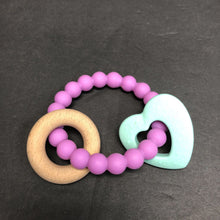 Load image into Gallery viewer, Wooden Silicone Teething Ring
