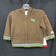 Load image into Gallery viewer, boys janie and jack brwn hooded sweatshirt
